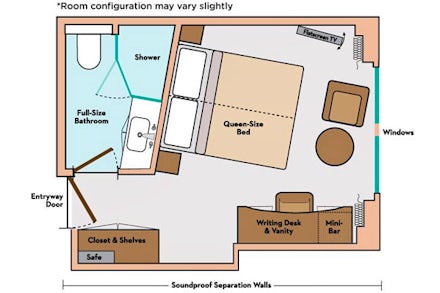 Deluxe Stateroom E on the Avalon Alegria