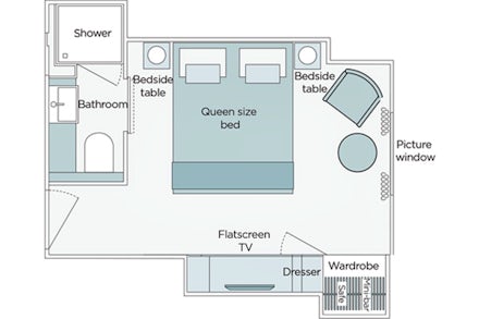Emerald Stateroom on the Emerald Destiny