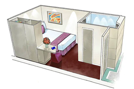 Balcony on the MSC Bellissima