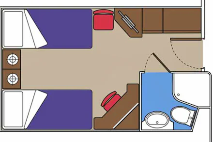 Inside on the MSC Lirica