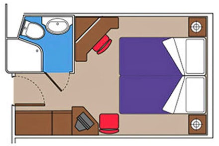 Inside on the MSC Lirica