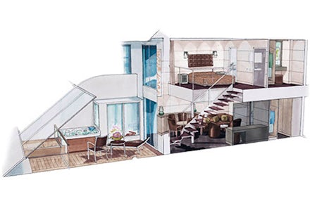 Yacht Club Suite on the MSC Meraviglia