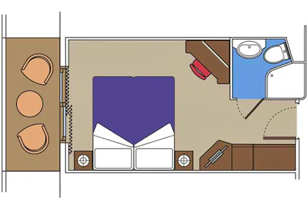 Balcony on the MSC Opera