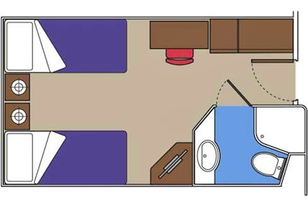 Inside on the MSC Poesia