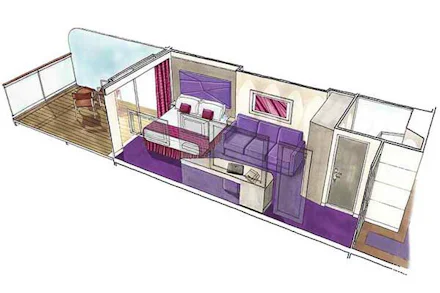 Balcony on the MSC Seaside