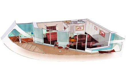 Yacht Club Suite on the MSC Virtuosa