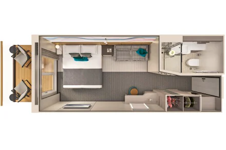 Balcony on the Norwegian Aura