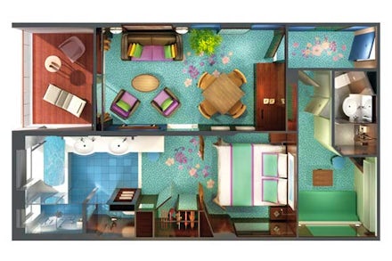 Club Suite on the Norwegian Gem