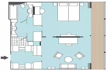 Owners Suite on the Paul Gauguin