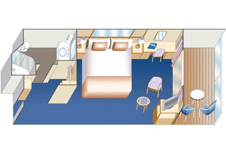 Balcony on the Caribbean Princess