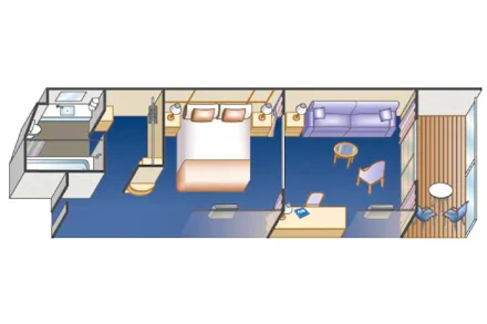 Balcony on the Diamond Princess