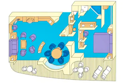 Suite on the Diamond Princess