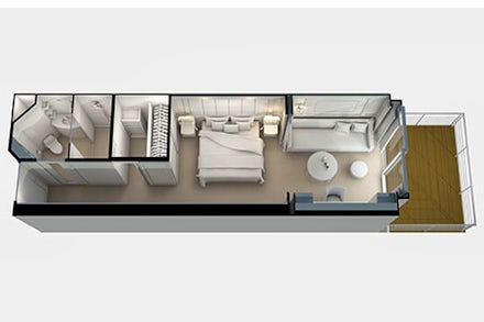 Verandah Suite on the Seven Seas Explorer