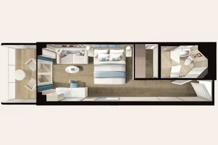 Veranda Suite on the Seven Seas Prestige