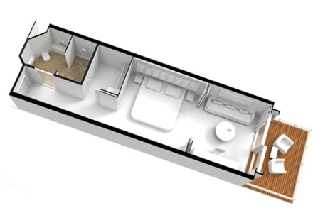 Verandah Suite on the Seven Seas Splendor