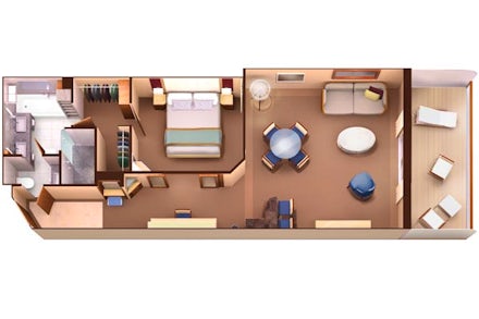 Penthouse Suite on the Seabourn Ovation