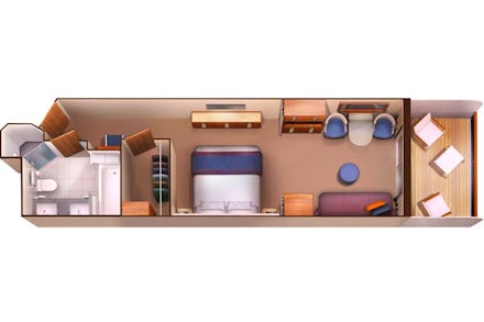 Veranda Suite on the Seabourn Ovation