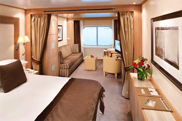 Ocean View Suite at the Seabourn Quest