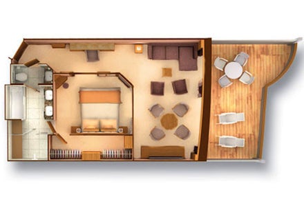 Penthouse Suite on the Seabourn Sojourn