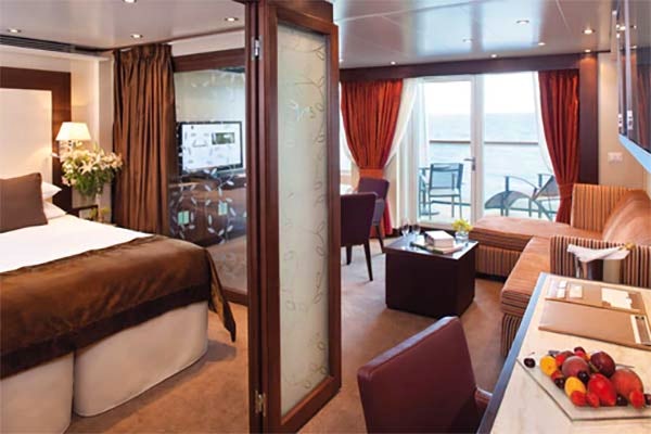 Penthouse Suite at the Seabourn Sojourn