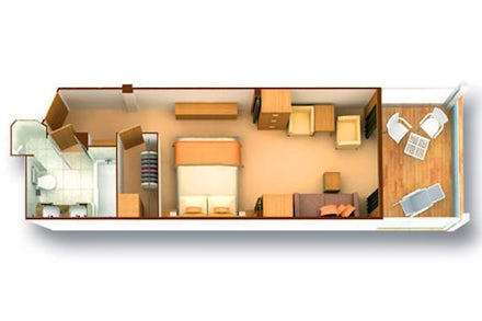 Veranda Suite on the Seabourn Sojourn