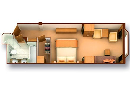 Ocean View Suite on the Seabourn Sojourn