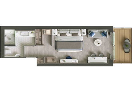 Deluxe Veranda Suite on the Silver Endeavour