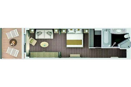 Veranda Suite on the Silver Moon