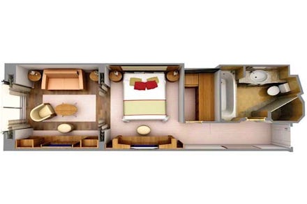 Oceanview Suite on the Silver Spirit