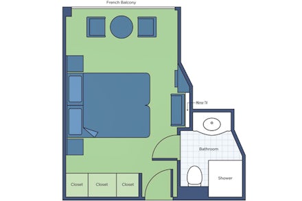 French Balcony on the S.S. Maria Theresa