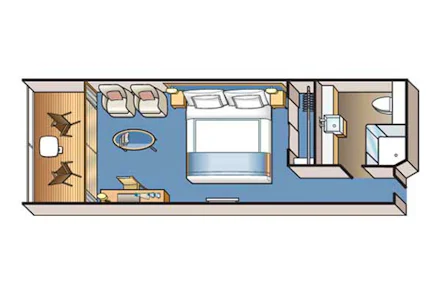 Deluxe Veranda on the Viking Mira