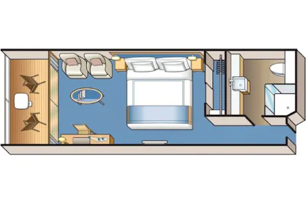 Veranda Stateroom on the Viking Mira