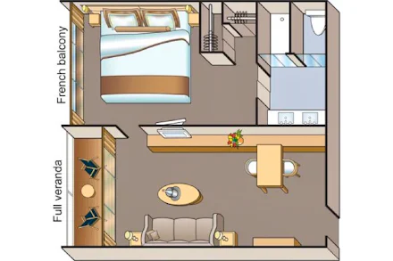 Veranda Suite on the Viking Ptah