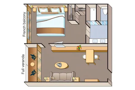 Veranda Suite on the Viking Thoth