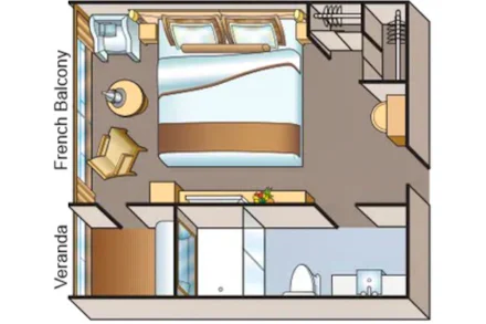 Veranda Stateroom on the Viking Tonle