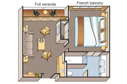 Veranda Suite AA on the Viking Ra