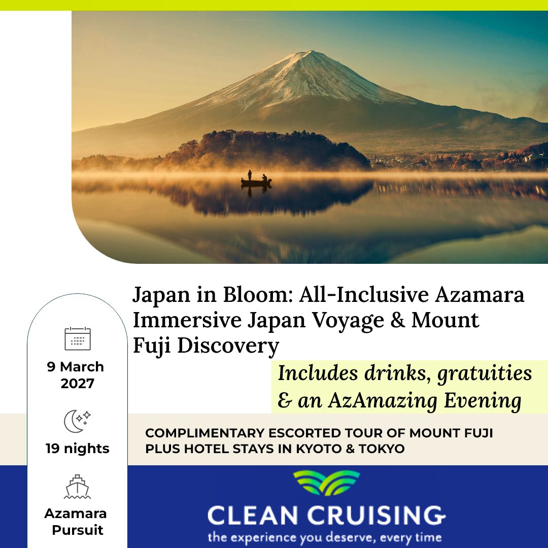Japan in Bloom: All-Inclusive Azamara Immersive Japan Voyage & Mount Fuji Discovery