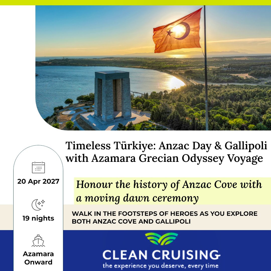 Timeless Türkiye: Anzac Day & Gallipoli with Azamara Grecian Odyssey Voyage