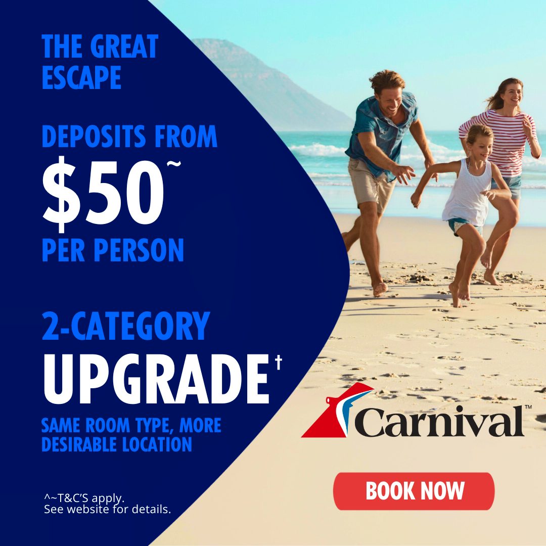 Carnival The Great Escape Sale