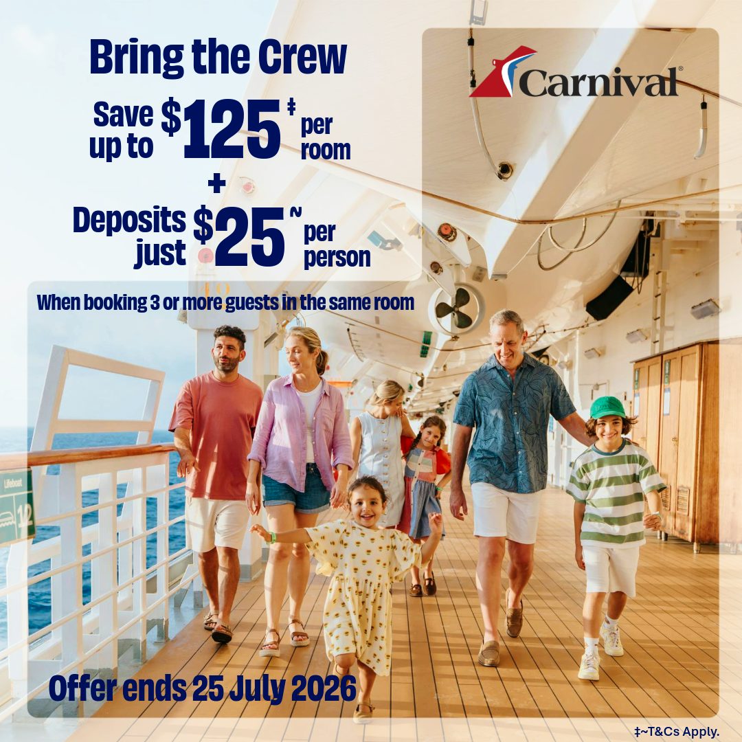 Carnival's Bring Your Crew Sale