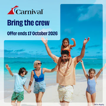 Carnival's Bring Your Crew Sale