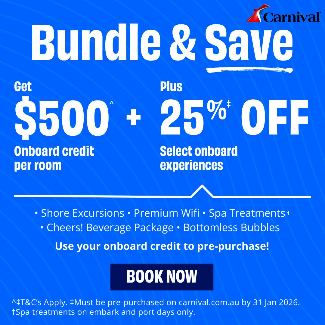 Carnival's Bundle & Save Offer