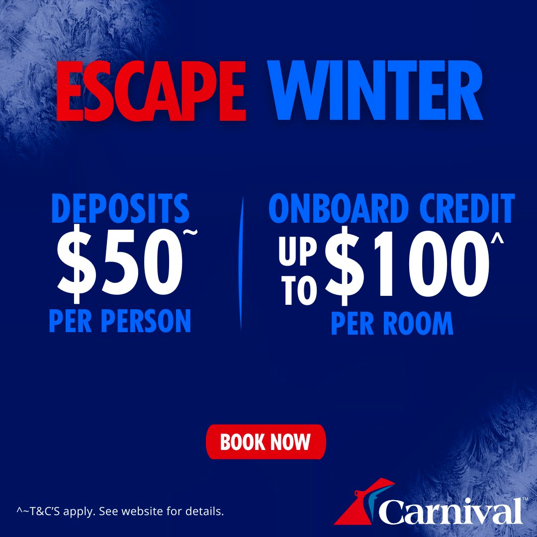 Carnival Escape Winter Sale