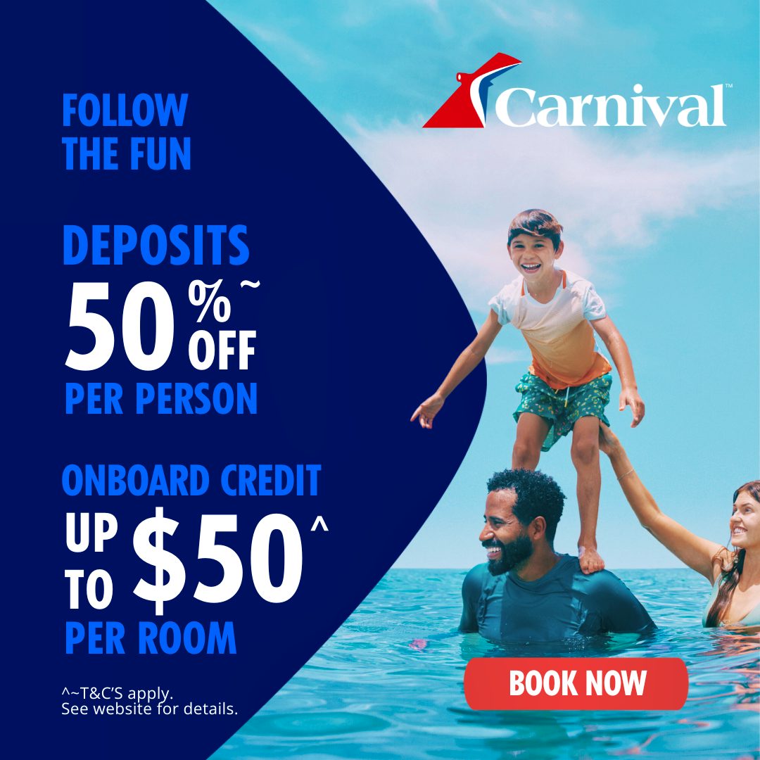 Carnival Follow the Fun Sale