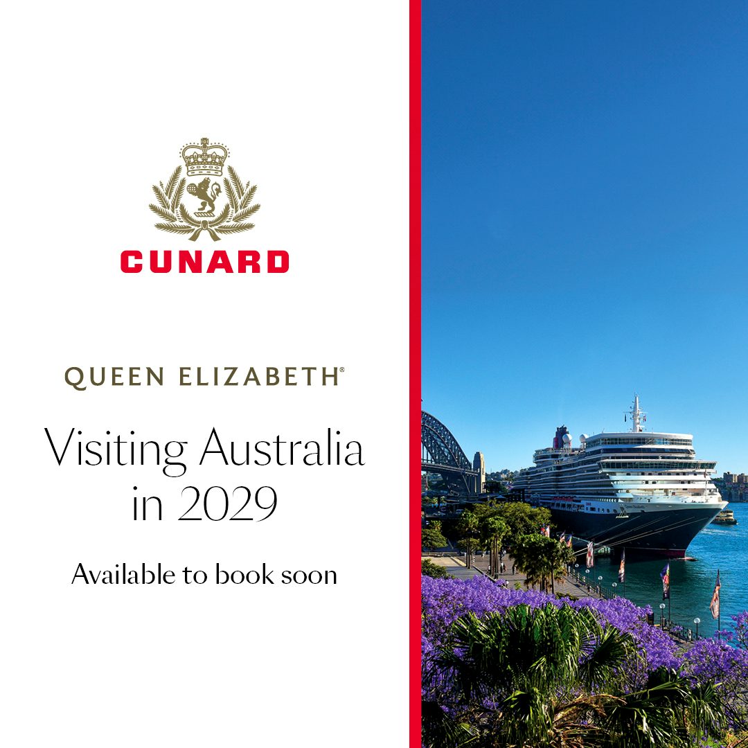 Cunard's Queen Elizabeth visits Australia in 2029