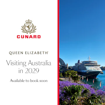 Cunard's Queen Elizabeth visits Australia in 2029
