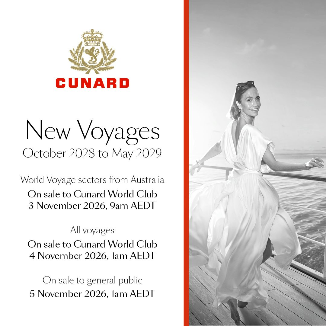 Cunard's Brand New 2029 Voyages