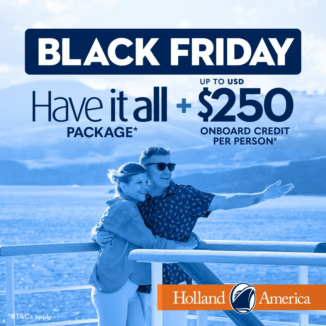 Holland America's Black Friday Sale