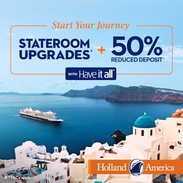 Holland America's Start Your Journey Sale