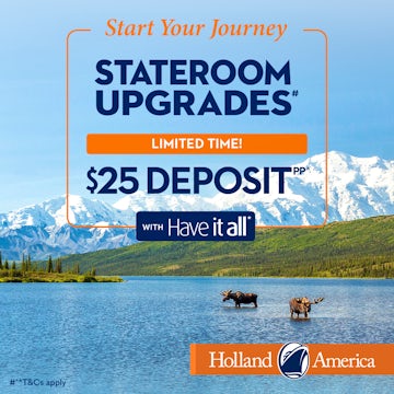 Holland America's $25 Deposits